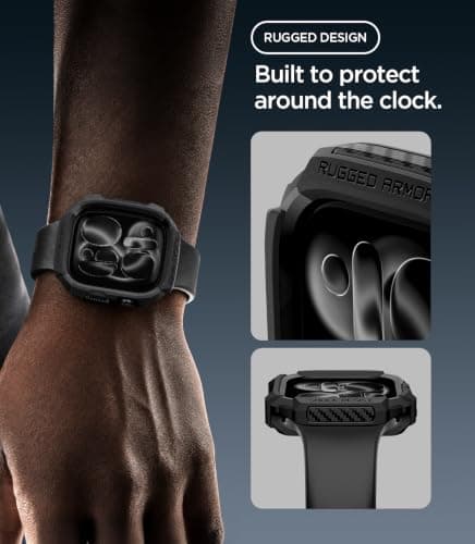 Spigen Rugged Armor for Apple Watch Series 12 46mm Case thumbnail 4