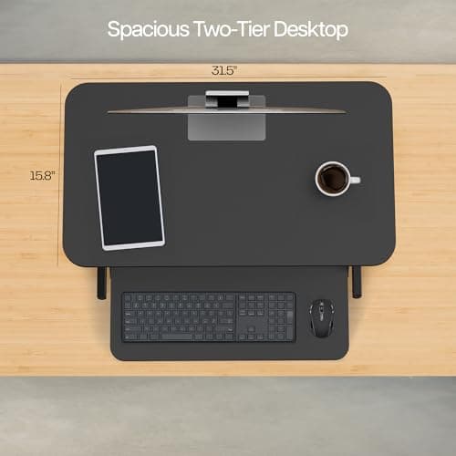 VIVO 32-inch Height Adjustable Standing Desk Converter thumbnail 5