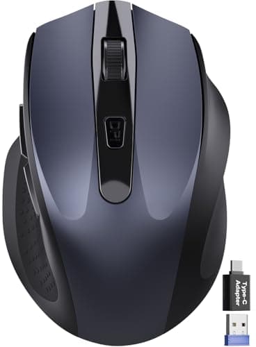 Wireless Mouse for Laptop, 2.4GHz Computer Mouse with USB