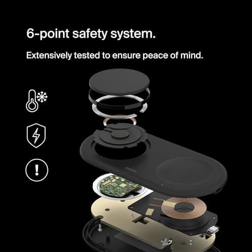 Belkin 2-in-1 Wireless Charging Pad with Qi2 15W thumbnail 5