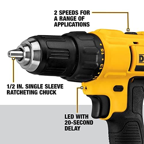 DEWALT 20V MAX Cordless Drill/Driver Kit (DCD771C2) thumbnail 3