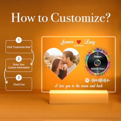 Custom Spotify Glass Art Plaque with Scannable Code thumbnail 2