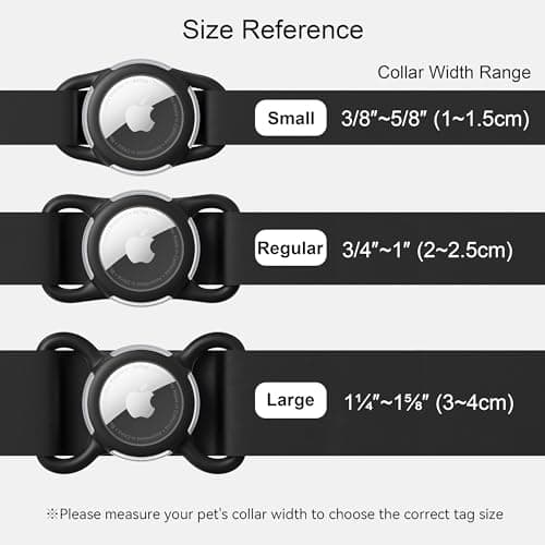 Tougbox Pet Collar Holder for AirTag (Silicone Sleeve, 2-Pack) thumbnail 5