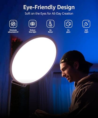 amaran Verge Max 60W Bi-Color 22-inch Circular Edge-Lit Panel Light thumbnail 4