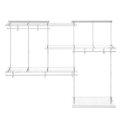 ClosetMaid ShelfTrack 5-8 Ft. Adjustable Closet Organizer with Shoe Shelf thumbnail 2