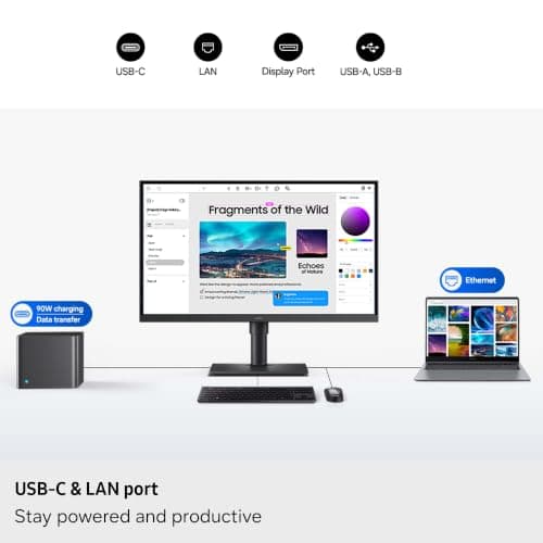 Samsung 27-Inch ViewFinity S8 (S80HF) 5K High-Resolution Monitor, 2026 thumbnail 3