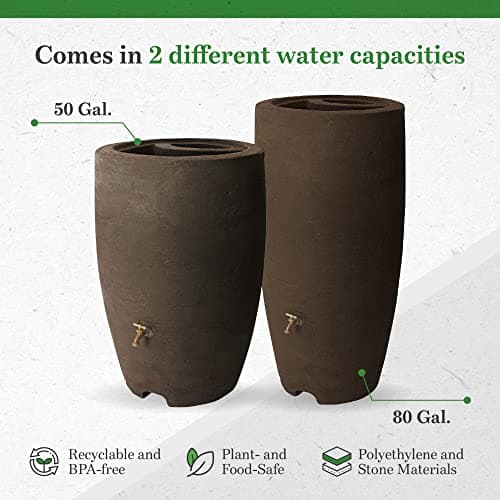 Algreen 81001 Cascata 65-Gallon Rain Barrel thumbnail 2