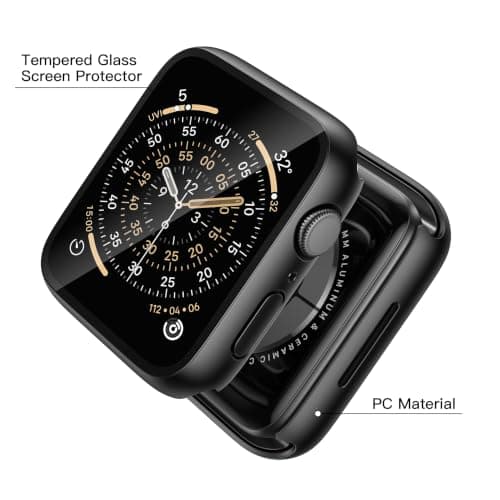 Misxi 2-Pack Case with Screen Protector for 46mm Apple Watch Series 12 thumbnail 2
