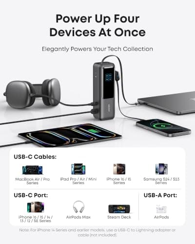Anker Laptop Power Bank, 25,000mAh Travel Essential with 165W Total Output thumbnail 5
