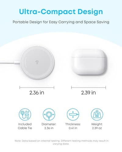 Anker MagGo Wireless Charger (Pad) Qi2 15W thumbnail 5