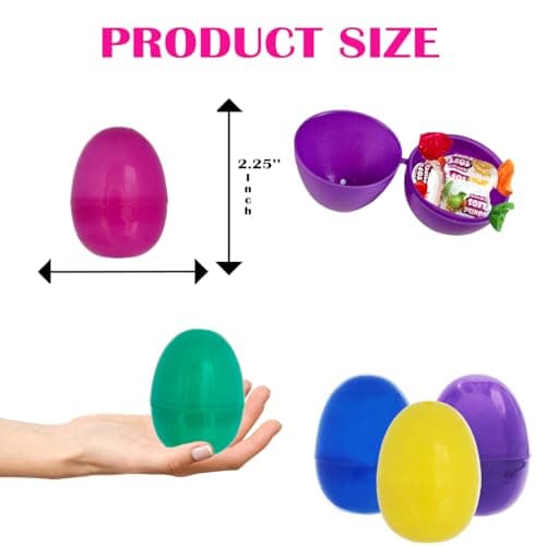 The Dreidel Company Fillable Easter Eggs 2.3-Inch (50 Pack) thumbnail 3