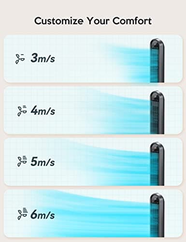 VAGKRI 42-Inch Tower Fan with Vertical Oscillation thumbnail 4
