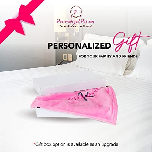 Personalized Monogram Cashmere-Feel Throw Blanket thumbnail 3