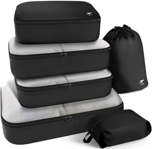 HOTOR Packing Cubes for Suitcases - 6 Pieces