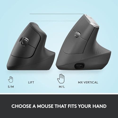 Logitech Lift Vertical Ergonomic Mouse thumbnail 5