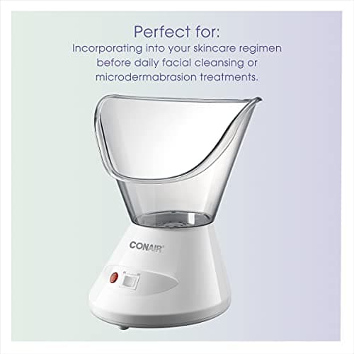 True Glow by Conair Facial Steamer — Home Facial Spa with Deep Cleaning Cone thumbnail 3