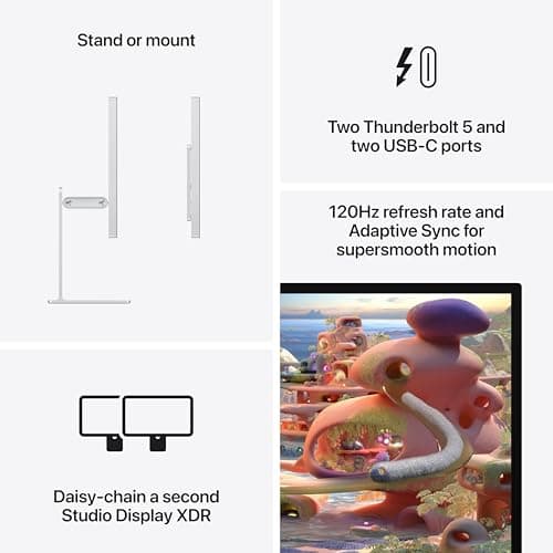 Apple Studio Display XDR, Standard Glass, Tilt and Height Adjustable Stand thumbnail 5