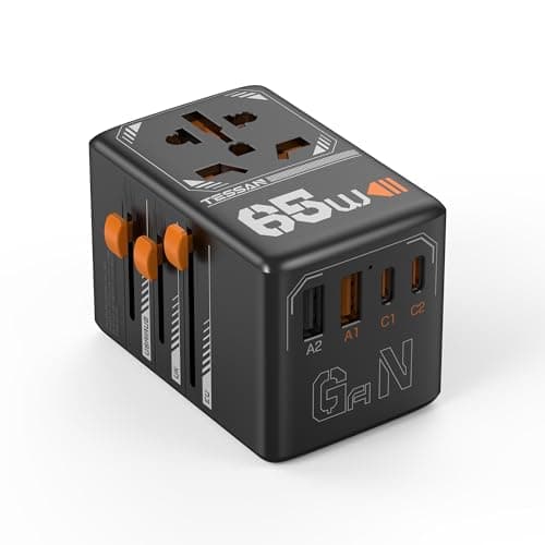 TESSAN Universal Travel Adapter GaN 65W (5 USB Ports) - image 1