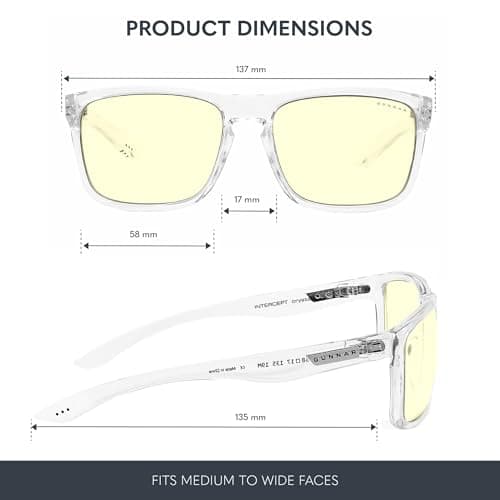 GUNNAR Intercept Crystal Blue Light Glasses thumbnail 2
