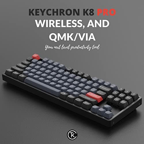 Keychron K8 Pro QMK/VIA Wireless Mechanical Keyboard (Gateron Pro Brown) thumbnail 3