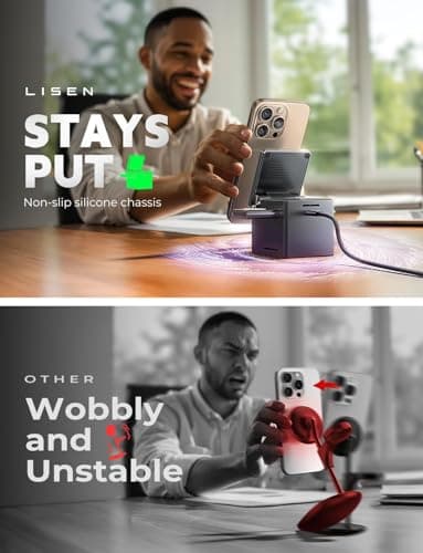 LISEN Qi2 3-in-1 MagSafe Charger Stand thumbnail 5