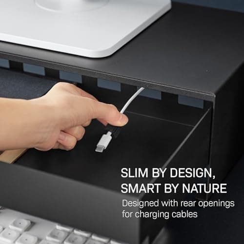 Yamazaki Tower iMac Monitor Stand with Storage thumbnail 4