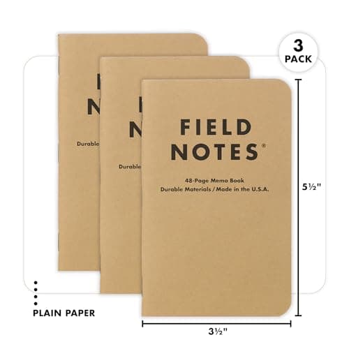 Field Notes: Original Kraft 3-Pack - Plain Paper Memo Books thumbnail 2