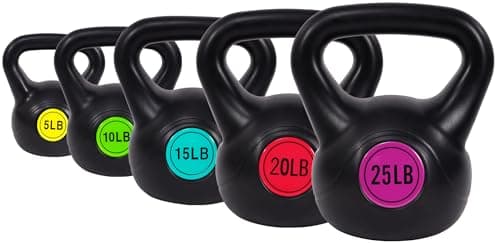 Sporzon! Wide Grip Kettlebell Exercise Fitness Weight Set
