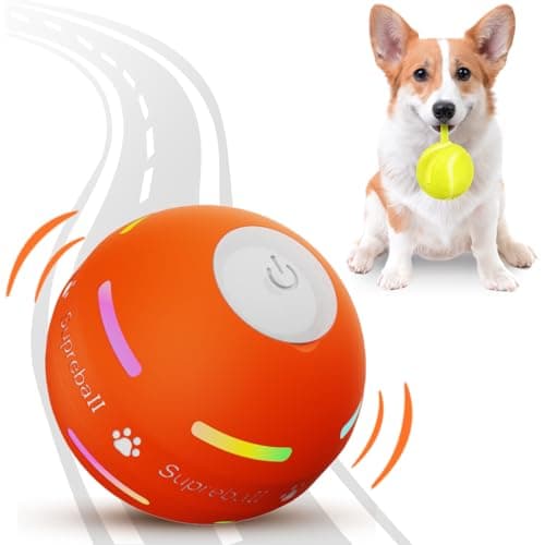 PetDroid Interactive Dog Toys Dog Ball, [Newly Upgraded] Durable Motion Activated Automatic Rolling Ball Toys for/Small/Medium/Large Dogs