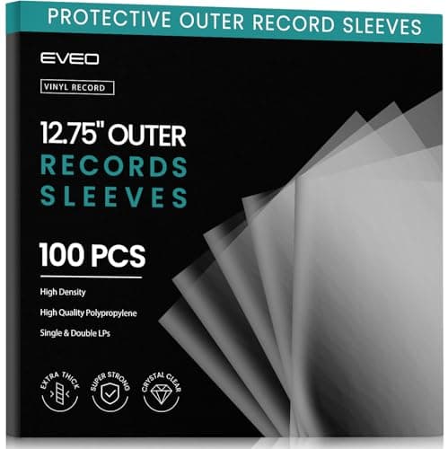 EVEO 100-Pack Vinyl Record Outer Sleeves - image 1