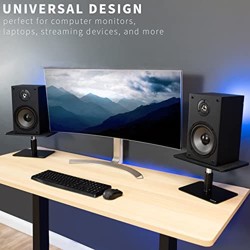 VIVO Universal Height Adjustable Ergonomic Computer Monitor and Laptop Riser Tabletop Desk Stand thumbnail 5