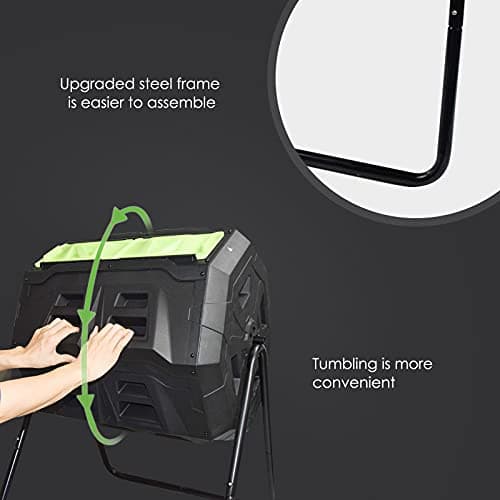 SQUEEZE master 43-Gallon Tumbling Composter with Thermometer thumbnail 3