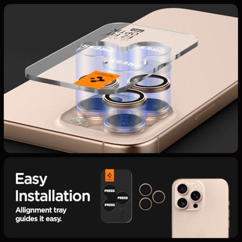 Spigen GlasTR EZ Fit Camera Lens Protector for iPhone 16 Pro thumbnail 4