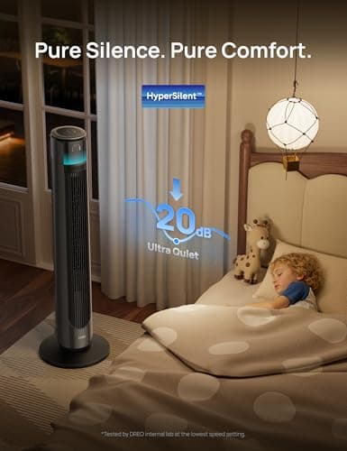 Dreo Smart Tower Fan for Outdoor and Indoor Use thumbnail 3