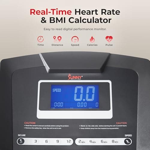 Sunny Health & Fitness SF-T7515 Smart Treadmill thumbnail 5