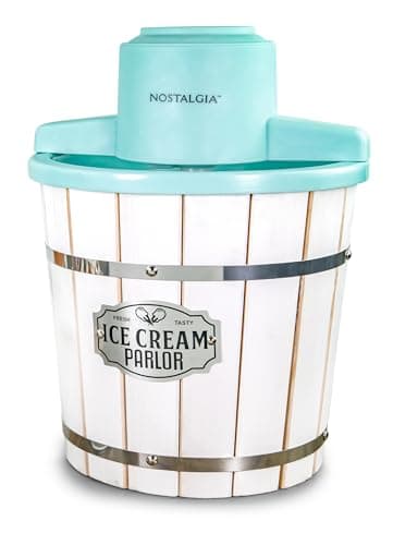 Nostalgia ICMP400BLUE 4-Quart Wood Bucket Electric Ice Cream Maker - image 1