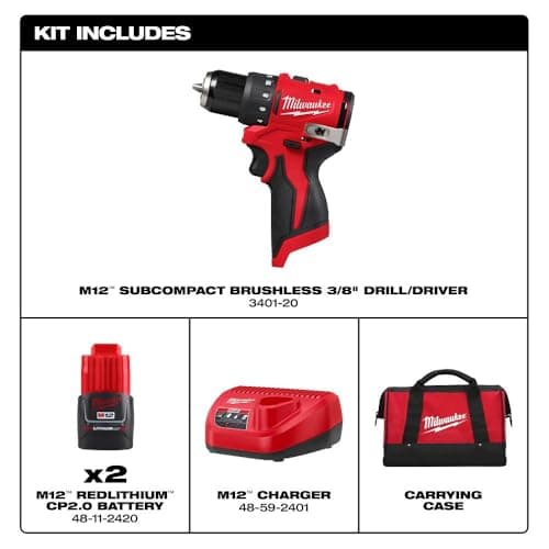 Milwaukee M12 3/8 in. Drill/Driver Kit (2407-22) thumbnail 2