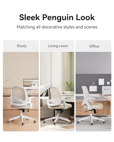 Hbada Ergonomic Office Chair with Flip-Up Armrests thumbnail 5