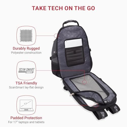 SwissGear 1900 Scansmart Laptop Backpack thumbnail 2