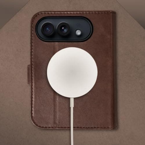 TORRO Leather Wallet Case for iPhone Duo 2026, Dark Brown thumbnail 5