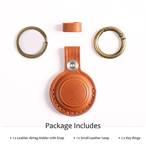 Apple AirTag Leather Key Ring thumbnail 4