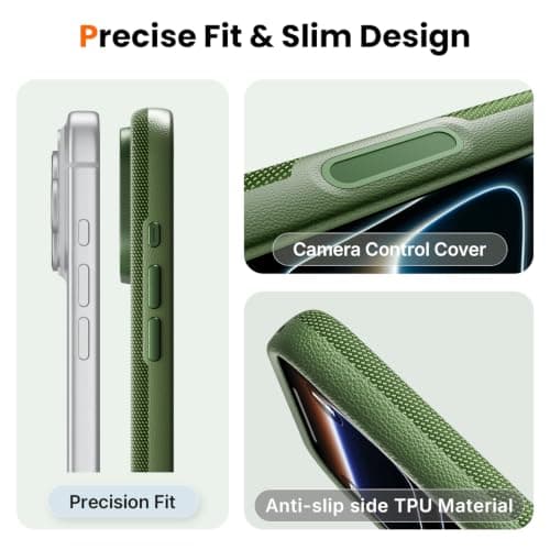 Mkeke for iPhone 18 Pro Case Techwoven Green thumbnail 5