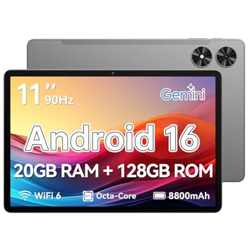 Frameflow Tablet 11 inch, Android 16 Tablet with Octa