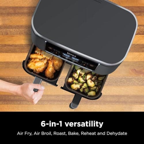 Ninja DZ201 Foodi 8-Quart 6-in-1 DualZone Air Fryer thumbnail 3