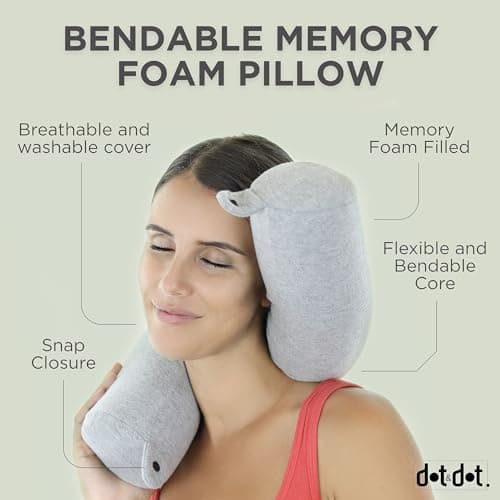 Dot&Dot Twist Memory Foam Travel Pillow thumbnail 3