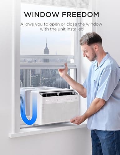 Midea 8,000 BTU U-Shaped Smart Inverter Window Air Conditioner thumbnail 2