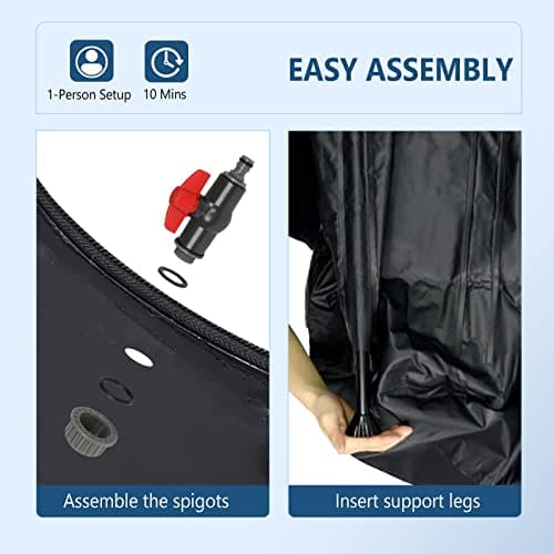 SkimmerMotion 50-Gallon Collapsible Rain Barrel thumbnail 4