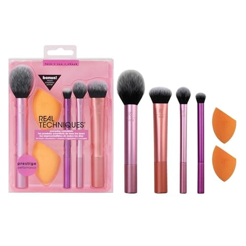 Real Techniques Everyday Essentials Makeup Brush Set (6 Piece) - image 1