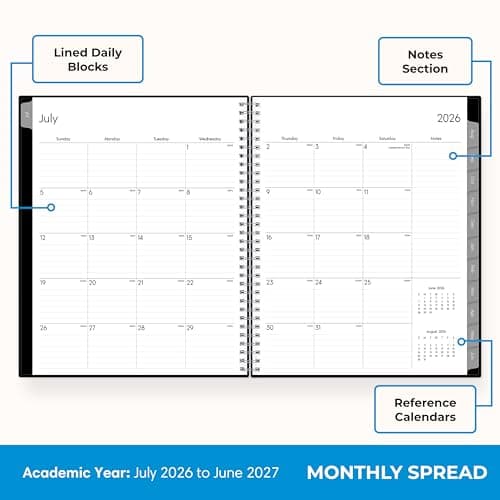 Blue Sky 2026-2027 Weekly & Monthly Academic Planner thumbnail 4