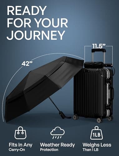 Repel Easy Touch Windproof Travel Umbrella thumbnail 5
